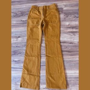 Helmut Lung High Waistes Flare pants mustard